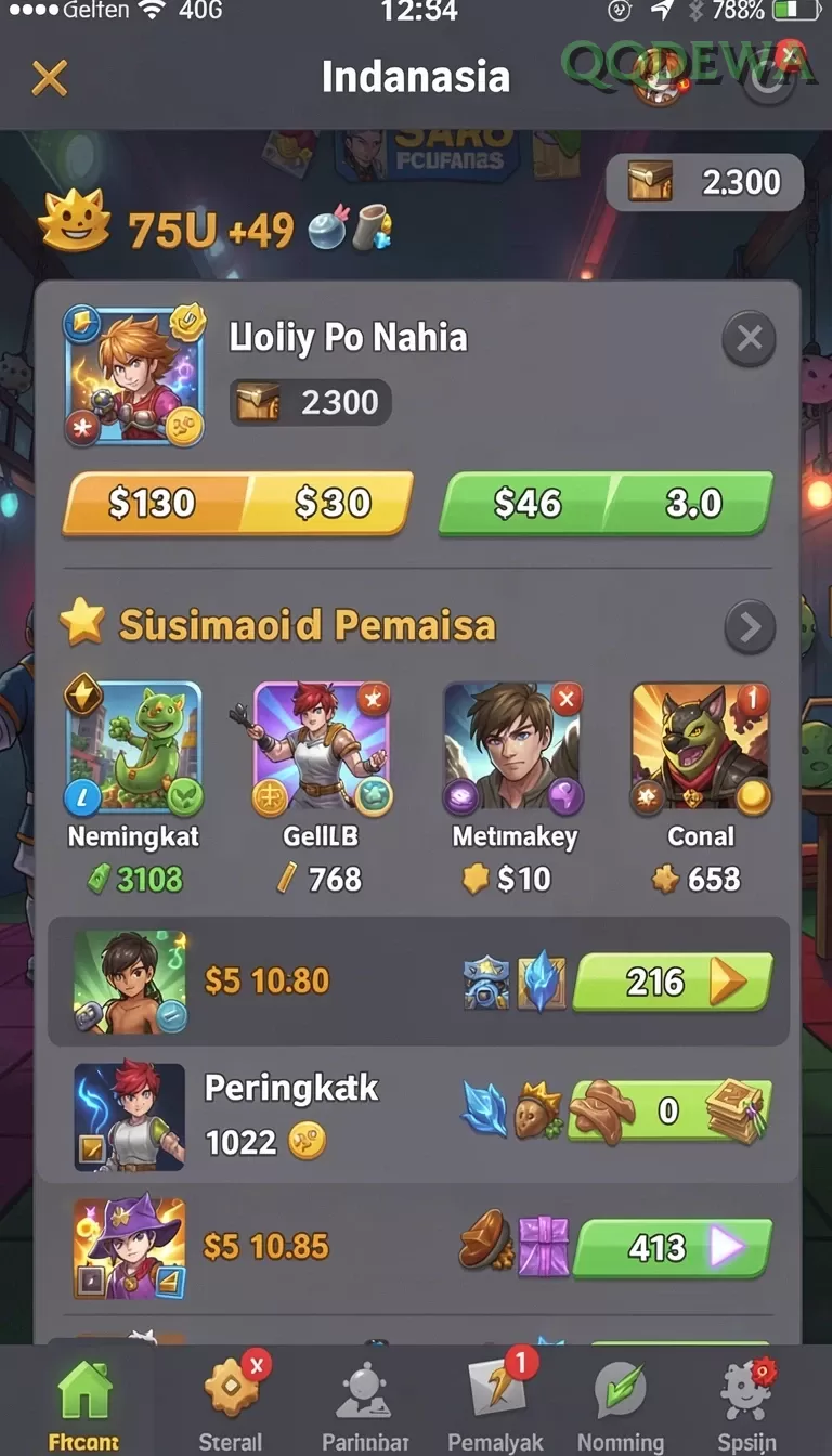 Screenshot qqstar nomor 1